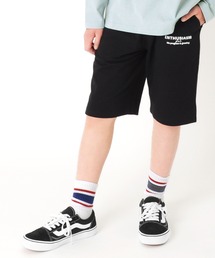 GLAZOS | ストレッチミニ裏毛・ロゴプリントハーフパンツ【セットアップ対応】(その他パンツ)