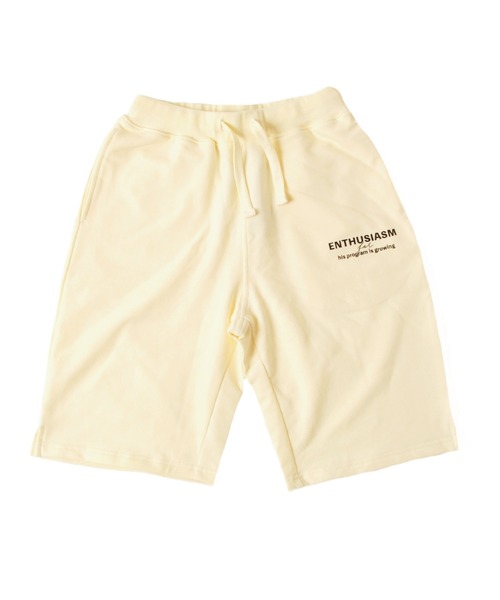 GLAZOS（グラソス）の「ストレッチミニ裏毛・ロゴプリントハーフパンツ【セットアップ対応】（その他パンツ・キッズ・オフホワイト/ベージュ/サックスブルー/ブラック・140cm/150cm/130cm/160cm/170cm）」の13枚目の写真