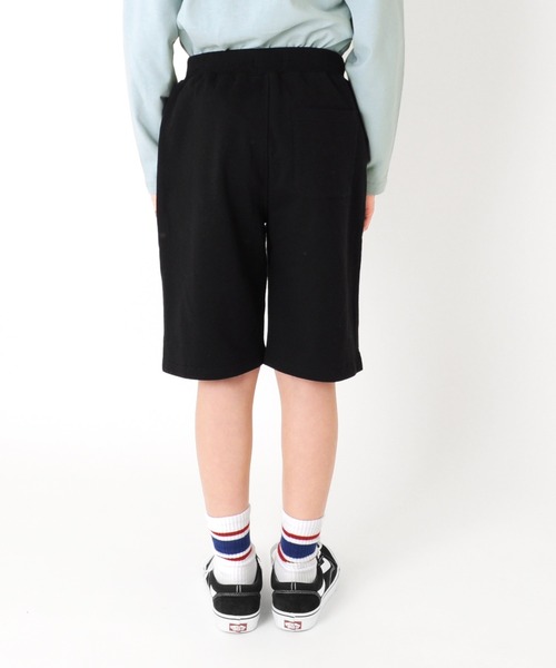 GLAZOS（グラソス）の「ストレッチミニ裏毛・ロゴプリントハーフパンツ【セットアップ対応】（その他パンツ・キッズ・オフホワイト/ベージュ/サックスブルー/ブラック・140cm/150cm/130cm/160cm/170cm）」の19枚目の写真