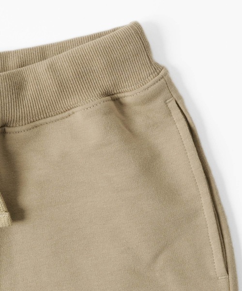 GLAZOS（グラソス）の「ストレッチミニ裏毛・ロゴプリントハーフパンツ【セットアップ対応】（その他パンツ・キッズ・オフホワイト/ベージュ/サックスブルー/ブラック・140cm/150cm/130cm/160cm/170cm）」の12枚目の写真