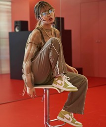 atmos pink | atmos pink サイドライン裾切り込みシャカパン(その他パンツ)