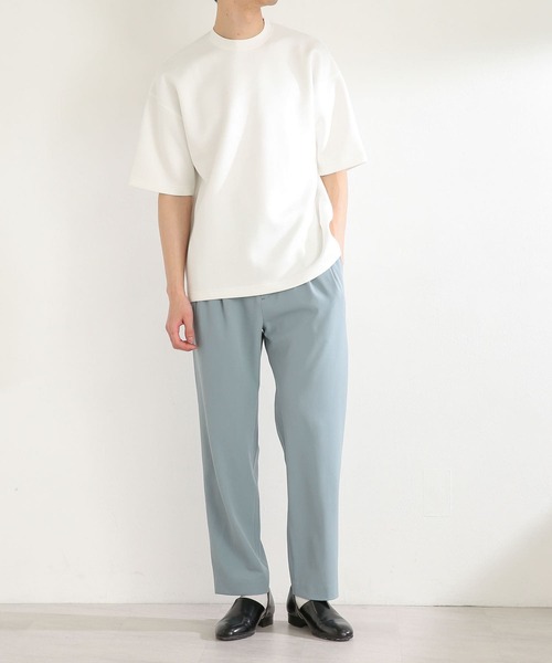 SENSE OF PLACE by URBAN RESEARCH（センスオブプレイスバイアーバンリサーチ）の「ダンボールポンチTシャツ(5分袖)（Tシャツ/カットソー・メンズ・ホワイト/ブラック/ブルー/ライトベージュ/ミント・MEDIUM/LARGE）」の9枚目の写真