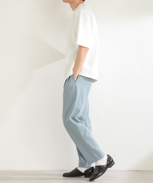 SENSE OF PLACE by URBAN RESEARCH（センスオブプレイスバイアーバンリサーチ）の「ダンボールポンチTシャツ(5分袖)（Tシャツ/カットソー・メンズ・ホワイト/ブラック/ブルー/ライトベージュ/ミント・MEDIUM/LARGE）」の11枚目の写真