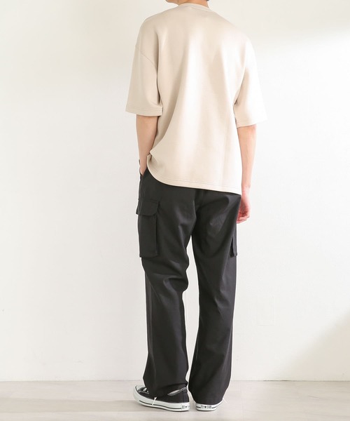 SENSE OF PLACE by URBAN RESEARCH（センスオブプレイスバイアーバンリサーチ）の「ダンボールポンチTシャツ(5分袖)（Tシャツ/カットソー・メンズ・ホワイト/ブラック/ブルー/ライトベージュ/ミント・MEDIUM/LARGE）」の16枚目の写真