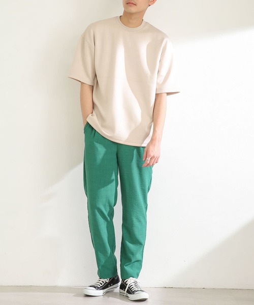 SENSE OF PLACE by URBAN RESEARCH（センスオブプレイスバイアーバンリサーチ）の「ダンボールポンチTシャツ(5分袖)（Tシャツ/カットソー・メンズ・ホワイト/ブラック/ブルー/ライトベージュ/ミント・MEDIUM/LARGE）」の18枚目の写真