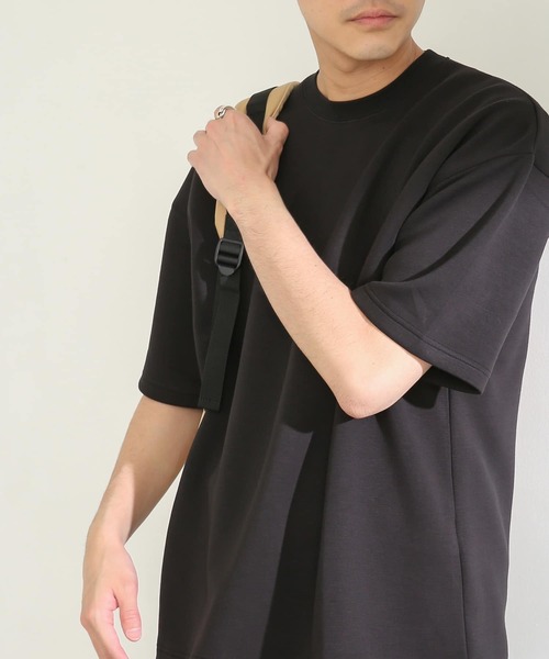 SENSE OF PLACE by URBAN RESEARCH（センスオブプレイスバイアーバンリサーチ）の「ダンボールポンチTシャツ(5分袖)（Tシャツ/カットソー・メンズ・ホワイト/ブラック/ブルー/ライトベージュ/ミント・MEDIUM/LARGE）」の21枚目の写真