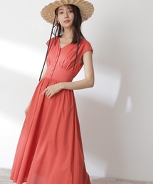 N.（N. Natural Beauty Basic） | 【追加生産】【S Size Line】◆Ｖネックギャザーワンピース(ワンピース)