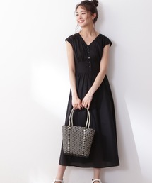 N.(N. Natural Beauty Basic) | 【追加生産】【S Size Line】◆Vネックギャザーワンピース(ワンピース)