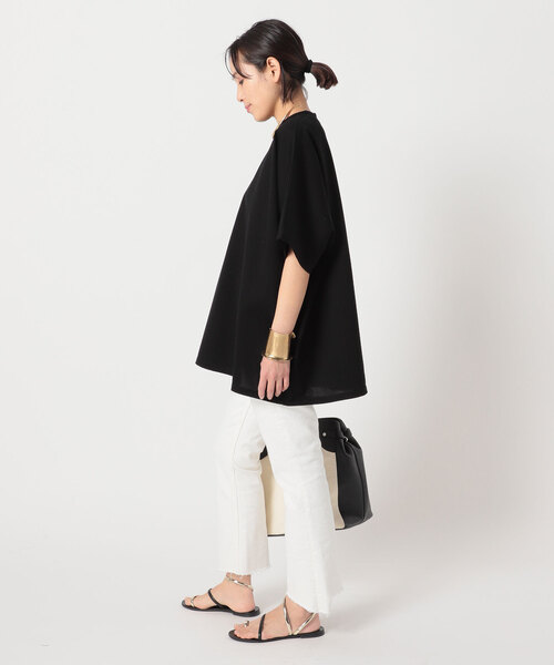 AP STUDIO(エーピーストゥディオ)の「ホワイトへムカットデニム(デニムパンツ・レディース・ホワイト・34/36/38)」の4枚目の写真