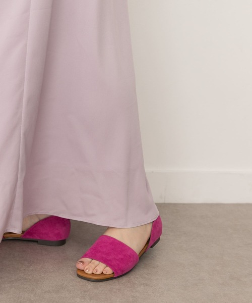 RODE SKO（ロデスコ）の「スエード調オープントゥサンダル（サンダル・レディース・ブラック/キャメル/ピンク系その他・36/37/38）」の21枚目の写真