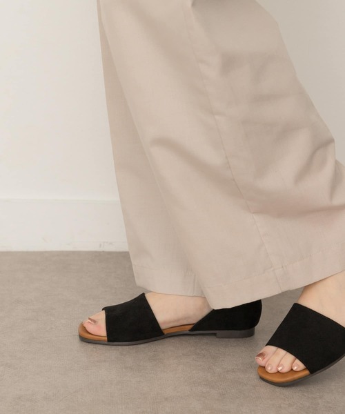RODE SKO（ロデスコ）の「スエード調オープントゥサンダル（サンダル・レディース・ブラック/キャメル/ピンク系その他・36/37/38）」の6枚目の写真