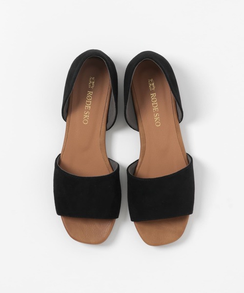 RODE SKO（ロデスコ）の「スエード調オープントゥサンダル（サンダル・レディース・ブラック/キャメル/ピンク系その他・36/37/38）」の19枚目の写真