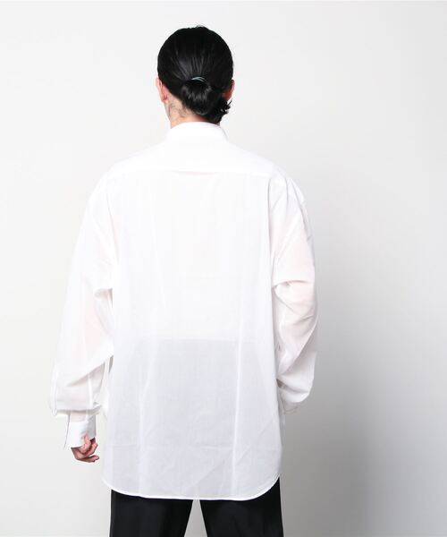 JOHN LAWRENCE SULLIVAN（ジョンローレンスサリバン）の「JOHN LAWRENCE SULLIVAN/ジョンローレンスサリバン/MAD MUD SHIRT（シャツ/ブラウス・メンズ・ホワイト/ブラック・48/46）」の3枚目の写真