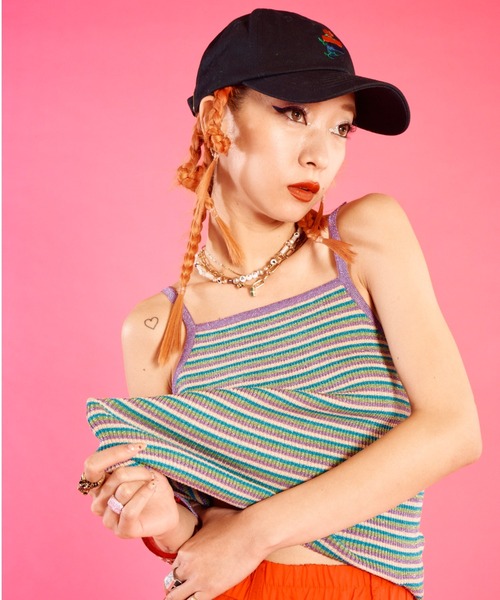 jouetie(ジュエティ)の「FILA x jouetie CAMISOLE / フィラ x ジュエティ キャミソール 【SP】(キャミソール・レディース・ブラック/バーガンディー/パープル・FREE)」の7枚目の写真
