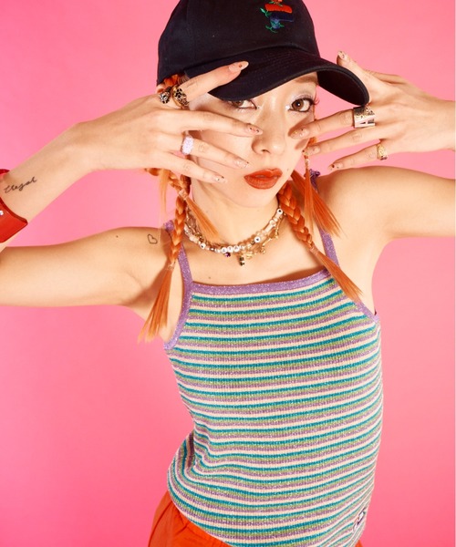 jouetie(ジュエティ)の「FILA x jouetie CAMISOLE / フィラ x ジュエティ キャミソール 【SP】(キャミソール・レディース・ブラック/バーガンディー/パープル・FREE)」の8枚目の写真