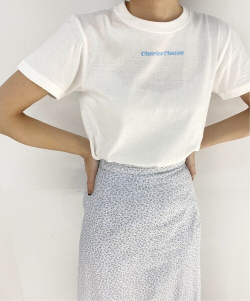 Charles Chaton（シャルルシャトン）の「CC kids TEE（Tシャツ/カットソー・レディース・ホワイト/パープル/アイボリー/ピンク・SMALL/MEDIUM）」の7枚目の写真