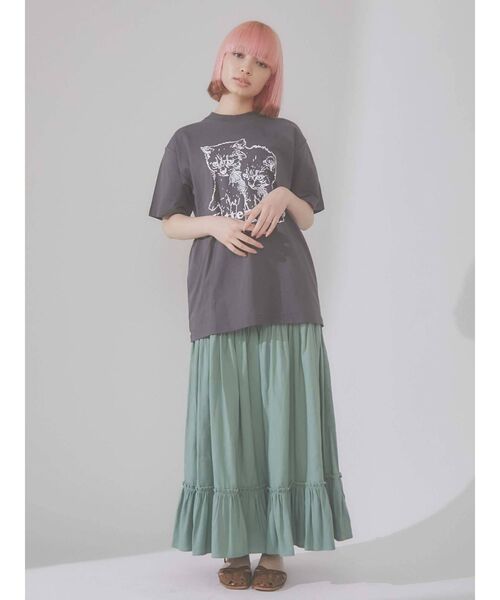 merry jenny(メリージェニー)の「フリルティアードスカート(スカート・レディース・オフホワイト/ブラック/グリーン・FREE)」の22枚目の写真