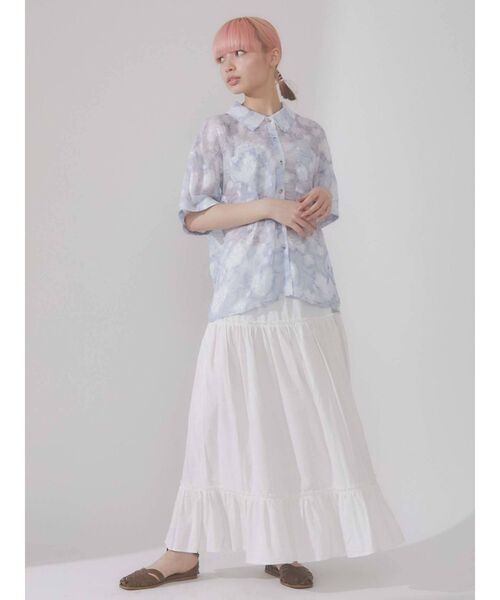 merry jenny(メリージェニー)の「フリルティアードスカート(スカート・レディース・オフホワイト/ブラック/グリーン・FREE)」の17枚目の写真