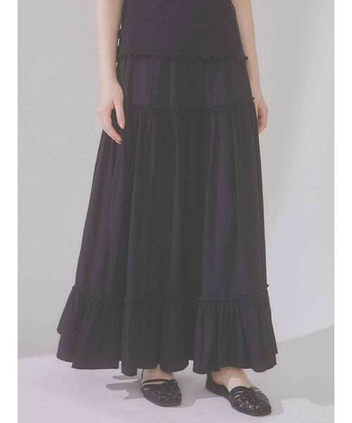 merry jenny(メリージェニー)の「フリルティアードスカート(スカート・レディース・オフホワイト/ブラック/グリーン・FREE)」の18枚目の写真