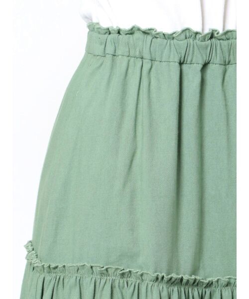 merry jenny(メリージェニー)の「フリルティアードスカート(スカート・レディース・オフホワイト/ブラック/グリーン・FREE)」の20枚目の写真