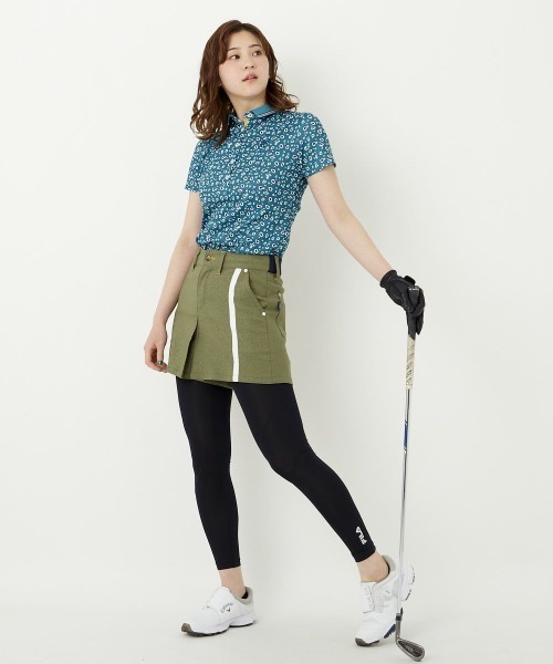 FILA GOLF（フィラゴルフ ）の「【FILA GOLF:フィラゴルフ】レディースコンプレッションタイツ（レギンス/スパッツ・レディース・ブラック/ネイビー・MEDIUM/LARGE/X-LARGE）」の13枚目の写真