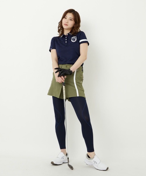 FILA GOLF（フィラゴルフ ）の「【FILA GOLF:フィラゴルフ】レディースコンプレッションタイツ（レギンス/スパッツ・レディース・ブラック/ネイビー・MEDIUM/LARGE/X-LARGE）」の5枚目の写真