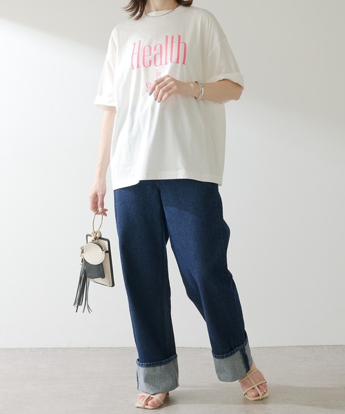 COLLAGE GALLARDAGALANTE(コラージュガリャルダガランテ)の「プリントロゴTシャツ(Tシャツ/カットソー・レディース・チャコールグレー/ホワイト・FREE)」の13枚目の写真
