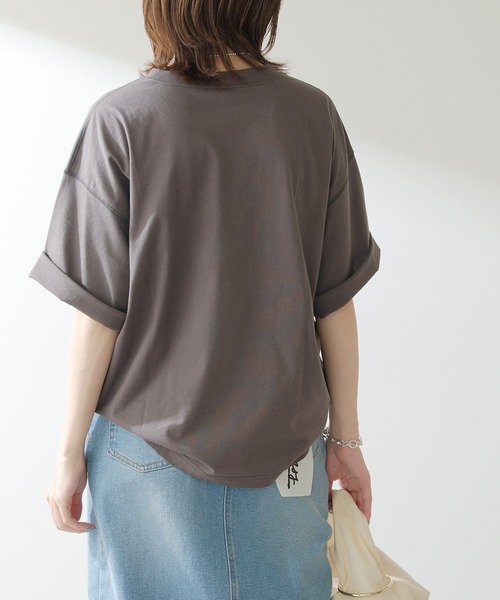 COLLAGE GALLARDAGALANTE(コラージュガリャルダガランテ)の「プリントロゴTシャツ(Tシャツ/カットソー・レディース・チャコールグレー/ホワイト・FREE)」の8枚目の写真