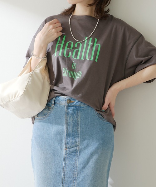 COLLAGE GALLARDAGALANTE(コラージュガリャルダガランテ)の「プリントロゴTシャツ(Tシャツ/カットソー・レディース・チャコールグレー/ホワイト・FREE)」の22枚目の写真