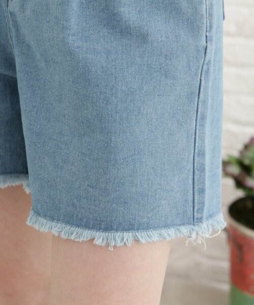 Cutie Blonde（キューティーブロンド）の「◆デニムカットオフショートパンツ（その他パンツ・レディース・オフホワイト/ブルー/ピンク系・01/02）」の11枚目の写真