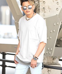 ワッフルタンクトップ×ヘビーウェイトTシャツ