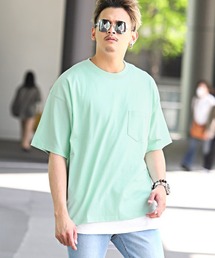ワッフルタンクトップ×ヘビーウェイトTシャツ