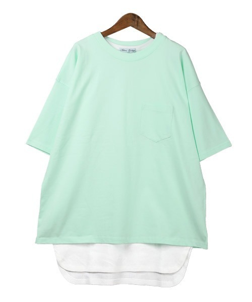 LUXSTYLE（ラグスタイル）の「ワッフルタンクトップ×ヘビーウェイトTシャツ（アンサンブル・メンズ・ホワイト×グレー/ブラック×ホワイト/ベージュ/ミント/ラベンダー・M/L/XL）」の10枚目の写真