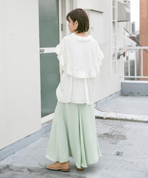 KBF(ケイビーエフ)の「マーメイドフレアスカート(スカート・レディース・ブラック/ブラウン/ミント・ONE)」の22枚目の写真