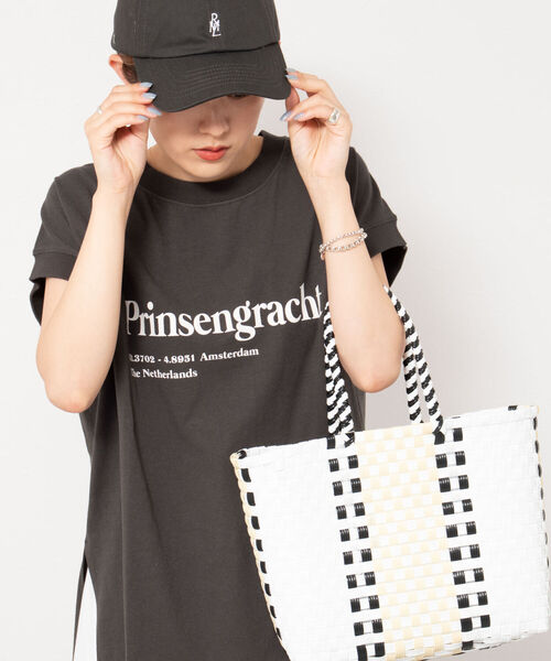 NOLLEY’S(ノーリーズ)の「◇【WEB限定】USA COTTON フレンチTシャツ(Tシャツ/カットソー・レディース・ベージュ/グリーン/オフホワイト/チャコールグレー・FREE)」の3枚目の写真