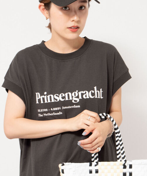 NOLLEY’S(ノーリーズ)の「◇【WEB限定】USA COTTON フレンチTシャツ(Tシャツ/カットソー・レディース・ベージュ/グリーン/オフホワイト/チャコールグレー・FREE)」の21枚目の写真