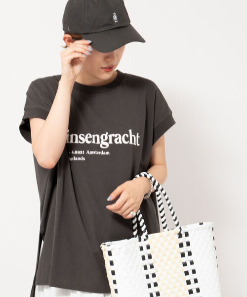 NOLLEY’S(ノーリーズ)の「◇【WEB限定】USA COTTON フレンチTシャツ(Tシャツ/カットソー・レディース・ベージュ/グリーン/オフホワイト/チャコールグレー・FREE)」の20枚目の写真