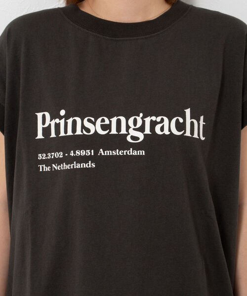 NOLLEY’S(ノーリーズ)の「◇【WEB限定】USA COTTON フレンチTシャツ(Tシャツ/カットソー・レディース・ベージュ/グリーン/オフホワイト/チャコールグレー・FREE)」の15枚目の写真
