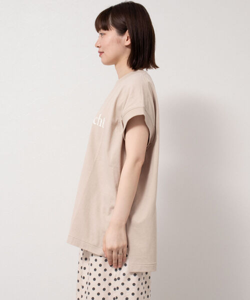 NOLLEY’S(ノーリーズ)の「◇【WEB限定】USA COTTON フレンチTシャツ(Tシャツ/カットソー・レディース・ベージュ/グリーン/オフホワイト/チャコールグレー・FREE)」の13枚目の写真