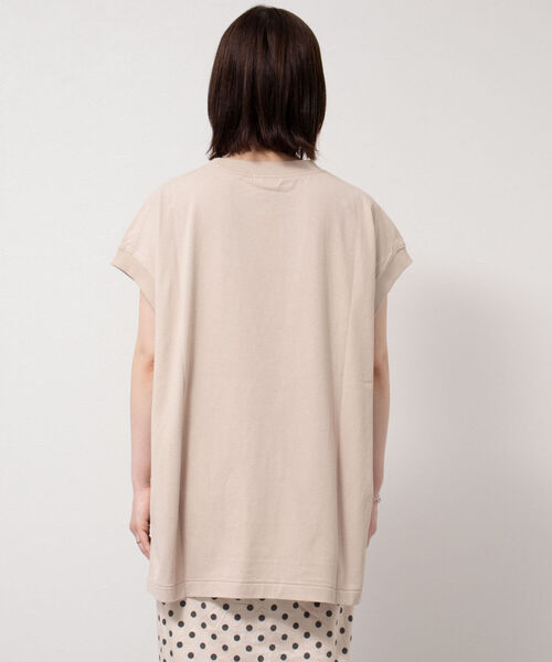 NOLLEY’S(ノーリーズ)の「◇【WEB限定】USA COTTON フレンチTシャツ(Tシャツ/カットソー・レディース・ベージュ/グリーン/オフホワイト/チャコールグレー・FREE)」の12枚目の写真