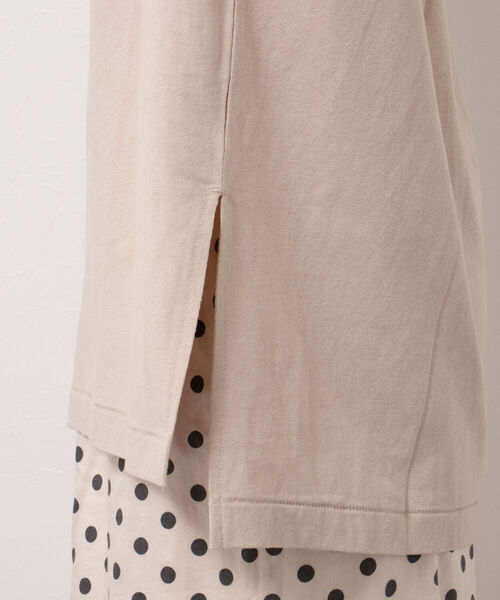 NOLLEY’S(ノーリーズ)の「◇【WEB限定】USA COTTON フレンチTシャツ(Tシャツ/カットソー・レディース・ベージュ/グリーン/オフホワイト/チャコールグレー・FREE)」の8枚目の写真
