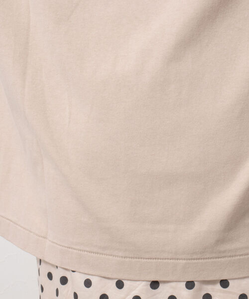 NOLLEY’S(ノーリーズ)の「◇【WEB限定】USA COTTON フレンチTシャツ(Tシャツ/カットソー・レディース・ベージュ/グリーン/オフホワイト/チャコールグレー・FREE)」の5枚目の写真