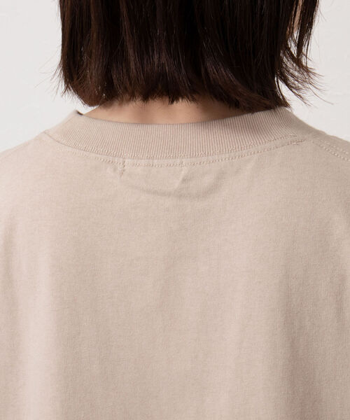 NOLLEY’S(ノーリーズ)の「◇【WEB限定】USA COTTON フレンチTシャツ(Tシャツ/カットソー・レディース・ベージュ/グリーン/オフホワイト/チャコールグレー・FREE)」の6枚目の写真