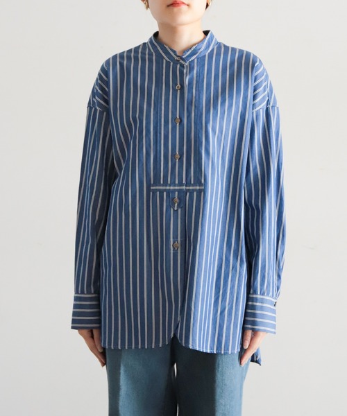 NOMBRE IMPAIR（ノンブルアンペール）の「ポプリンストライプ ロング 