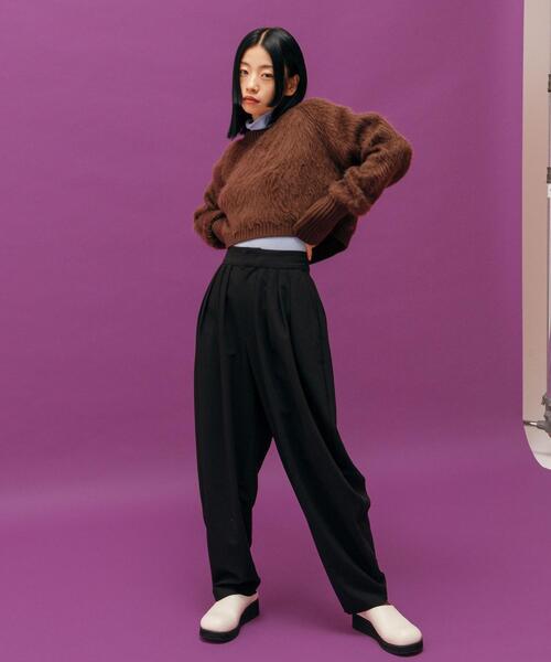 CITEN(シテン)の「<CITEN>ハイウエスト バックゴム バルーンパンツ(その他パンツ・レディース・ブラック/ターコイズブルー/クリーム・S/M)」の2枚目の写真