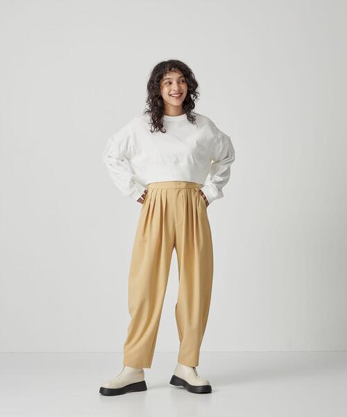 CITEN(シテン)の「<CITEN>ハイウエスト バックゴム バルーンパンツ(その他パンツ・レディース・ブラック/ターコイズブルー/クリーム・S/M)」の12枚目の写真