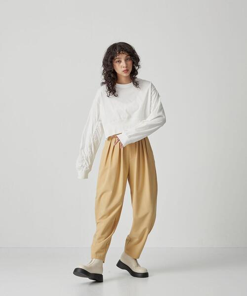 CITEN(シテン)の「<CITEN>ハイウエスト バックゴム バルーンパンツ(その他パンツ・レディース・ブラック/ターコイズブルー/クリーム・S/M)」の13枚目の写真