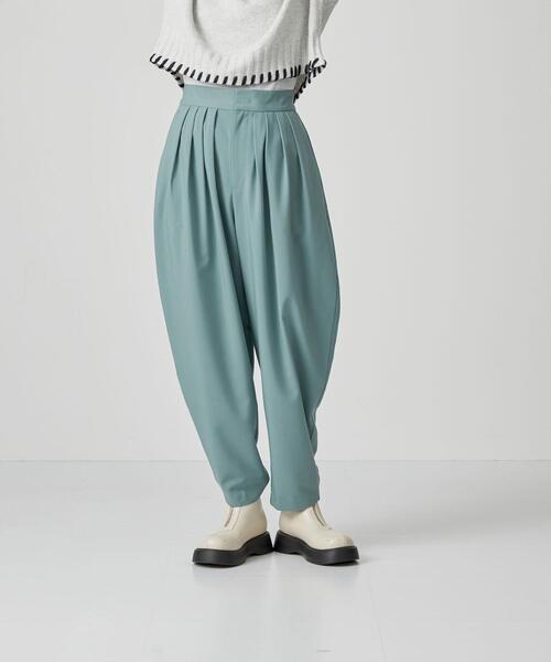 CITEN(シテン)の「<CITEN>ハイウエスト バックゴム バルーンパンツ(その他パンツ・レディース・ブラック/ターコイズブルー/クリーム・S/M)」の17枚目の写真