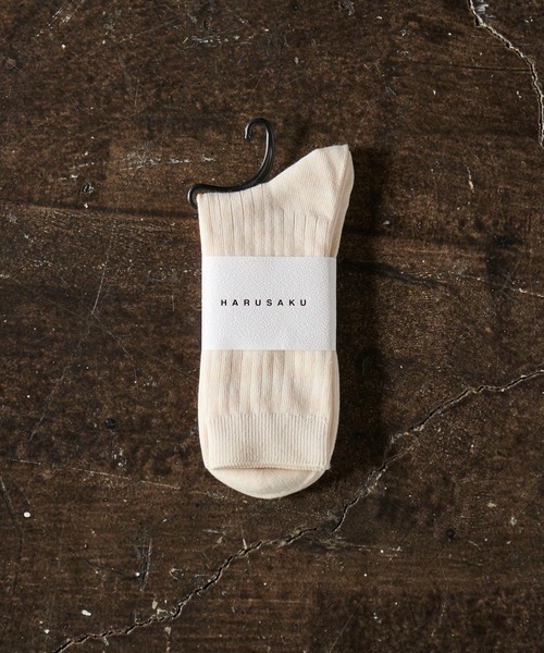 HARUSAKU CC(ハルサクシーシー)の「HARUSAKU CC : RIB Color socks/メンズ リブ カラーソックス 1足(ソックス/靴下・メンズ・オフホワイト/ブラック/ライトグレー/チャコールグレー/ブルー/ダークベージュ/オートミール/スモークグレー/グリーン/ブラウン/モスグリーン/ダークブラウン/コーラルピンク/ネイビー/モカ/イエロー/ライトグリーン/ホワイト系/カーキ/オレンジ/トップグレー/アイボリー/アッシュグレー/キャメル/ナチュラル・S/M/L)」の13枚目の写真