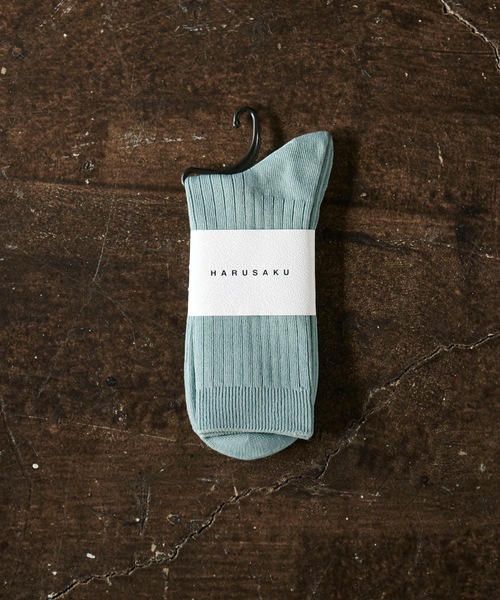 HARUSAKU CC(ハルサクシーシー)の「HARUSAKU CC : RIB Color socks/メンズ リブ カラーソックス 1足(ソックス/靴下・メンズ・オフホワイト/ブラック/ライトグレー/チャコールグレー/ブルー/ダークベージュ/オートミール/スモークグレー/グリーン/ブラウン/モスグリーン/ダークブラウン/コーラルピンク/ネイビー/モカ/イエロー/ライトグリーン/ホワイト系/カーキ/オレンジ/トップグレー/アイボリー/アッシュグレー/キャメル/ナチュラル・S/M/L)」の21枚目の写真